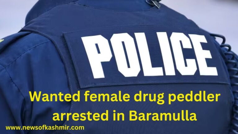 Great Success Of Kashmir Police,Wanted female drug peddler arrested in Baramullah