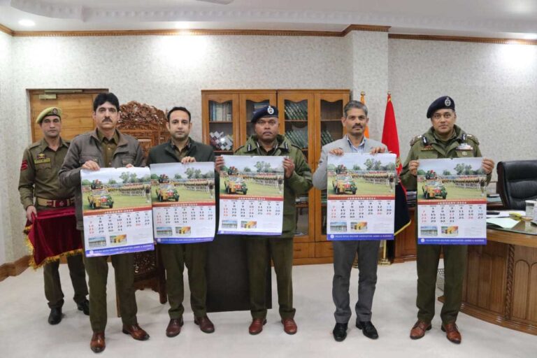 J&K DGP Unveils PWWA, J&K Calendar for 2024, Showcasing Notable Achievements and Activities of 2023