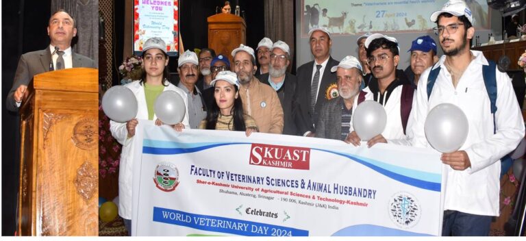 SKUAST-K Celebrates World Veterinary Day: Honoring Essential Role of Veterinarians