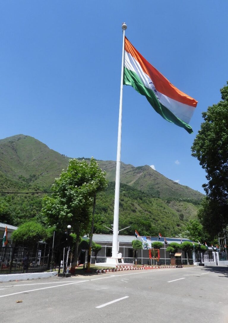 Indian Army and Flag Foundation Unveil 108-Foot National Flag in Uri, Symbolizing Unity and Pride