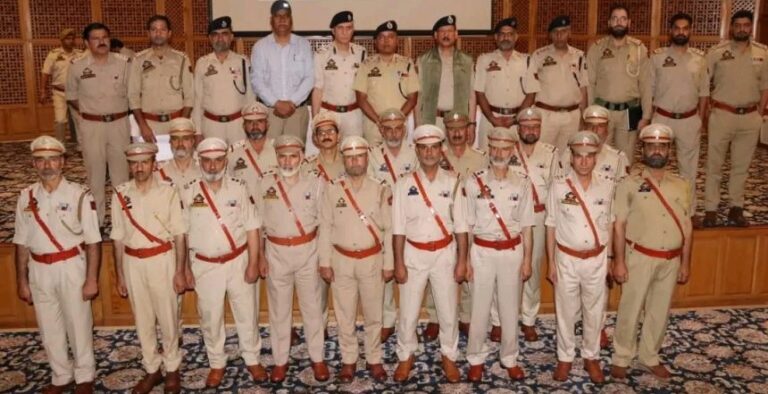 19 Officers of Telecom Wing Honour With Ranks by Bhim Sen Tuti Inspector General of Police Telecom Services