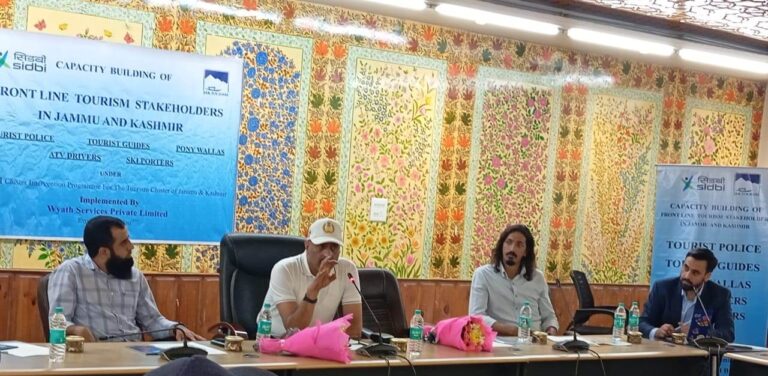 SIDBI and Jammu & Kashmir Tourism Department Launch Capacity Development Program to Enhance Skills and Safety of Front-Line Stakeholders