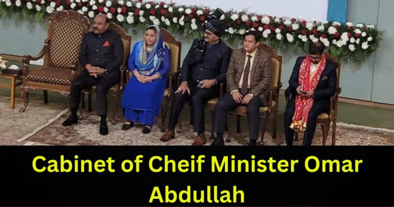 Cabinet of Cheif Minister Omar Abdullah in UT Jammu and Kashmir