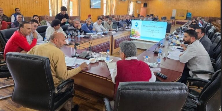 Member of Parliament Engineer Rashid Reviews Jal Shakti Department Works in Baramulla Parliamentary Constituency