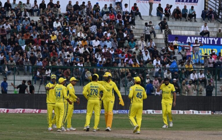 2nd Legends League Cricket Match Bakshi stadium witnesses overwhelming turnout