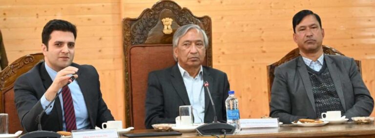 M Y Tarigami MLA kulgam chairs introductory cum review meeting with District Officials