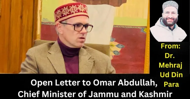 Open Letter to Omar Abdullah,