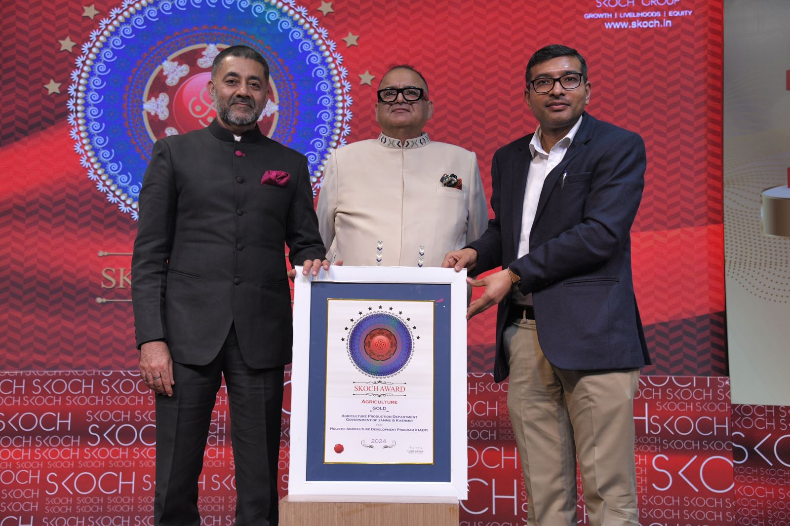 J&K HADP bags prestigious Skoch Gold award for excellence