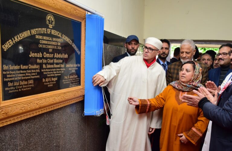 Omar Abdullah today addressed the 42nd Annual Day celebrations of the Sher-i-Kashmir