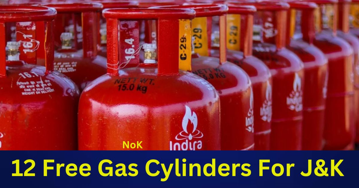 12 Free Gas Cylinders