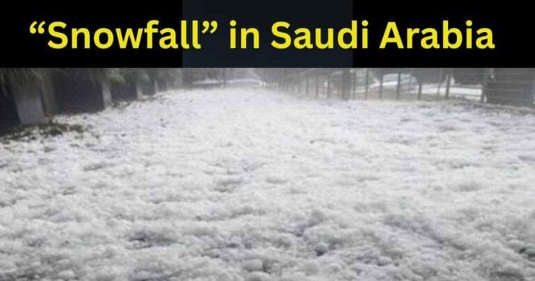 “Snowfall” in Saudi Arabia