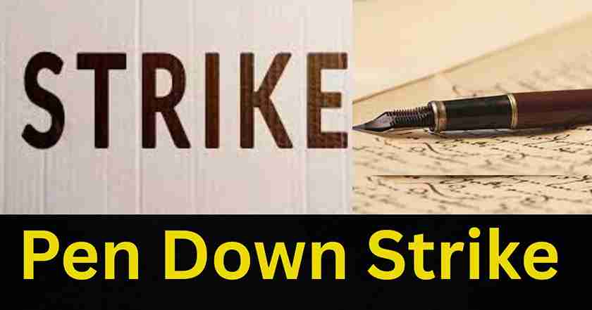 pen-down strike