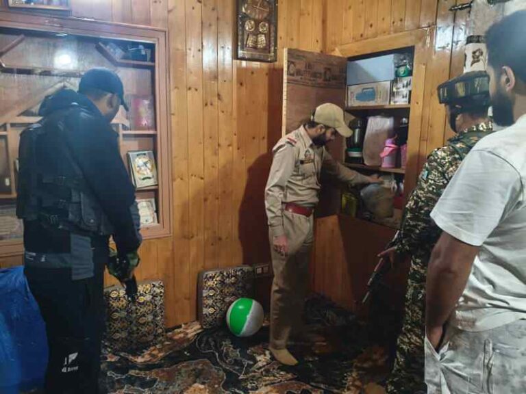 Srinagar Police Conduct Raids