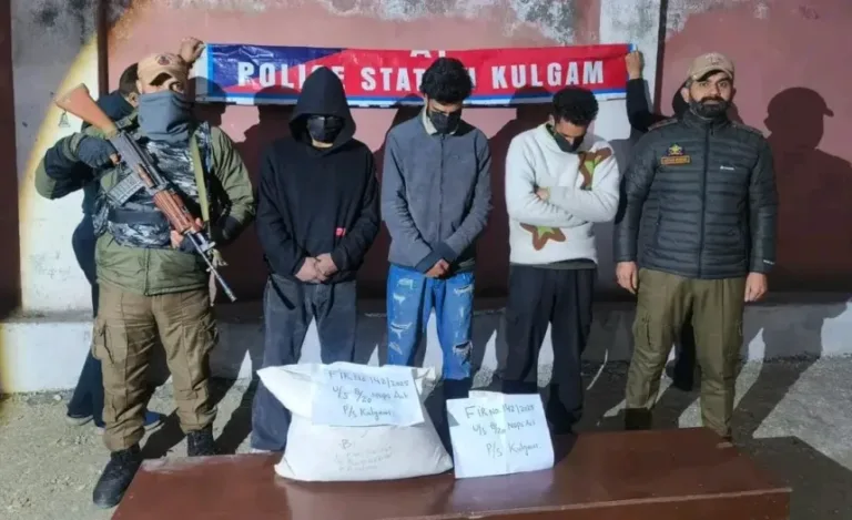 Drug Peddlers in Kulgam
