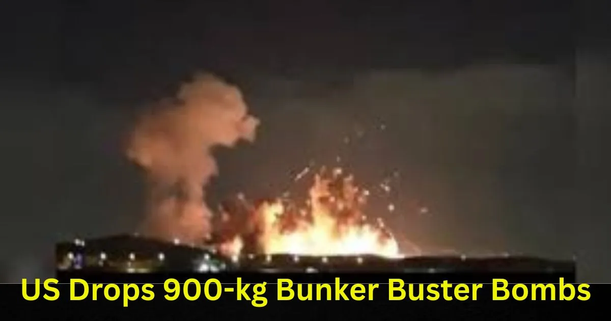 US Drops 900-kg Bunker Buster Bombs