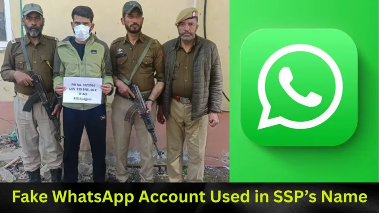 Fake WhatsApp Account Used in SSP’s Name