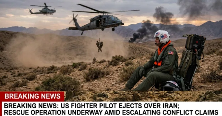 Pilot Ejects Over Iran