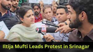 Iltija Mufti Leads Protest in Srinagar