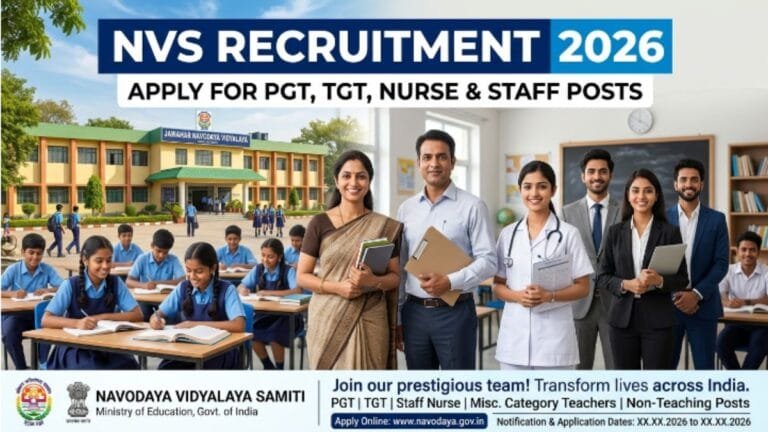 NVS Recruitment 2026