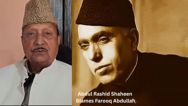 Abdul Rashid Shaheen Blames Farooq Abdullah