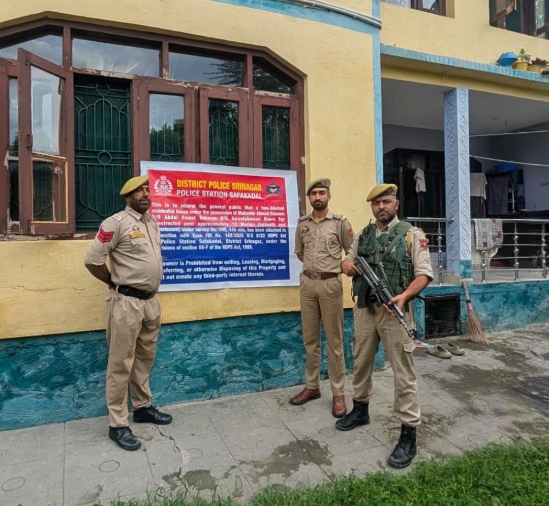 Srinagar Police Attach ₹2.74 Crore Property