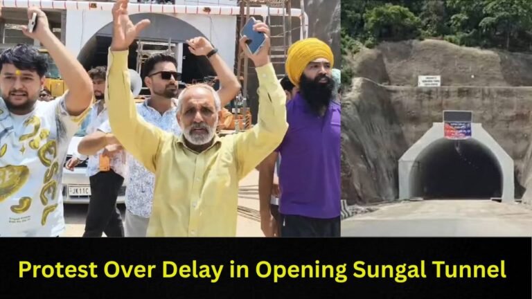 Hundreds Protest Over Delay in Opening Sungal Tunnel