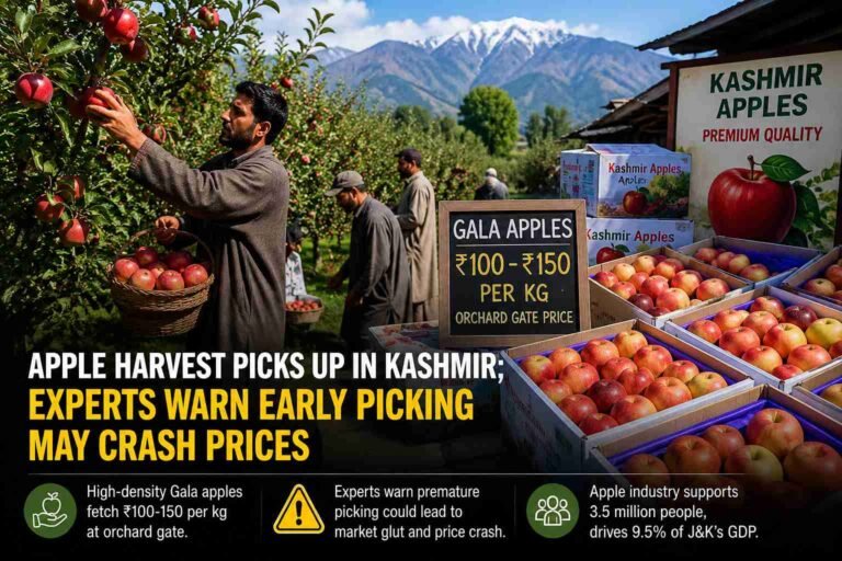 Kashmir Apple Harvest Begins