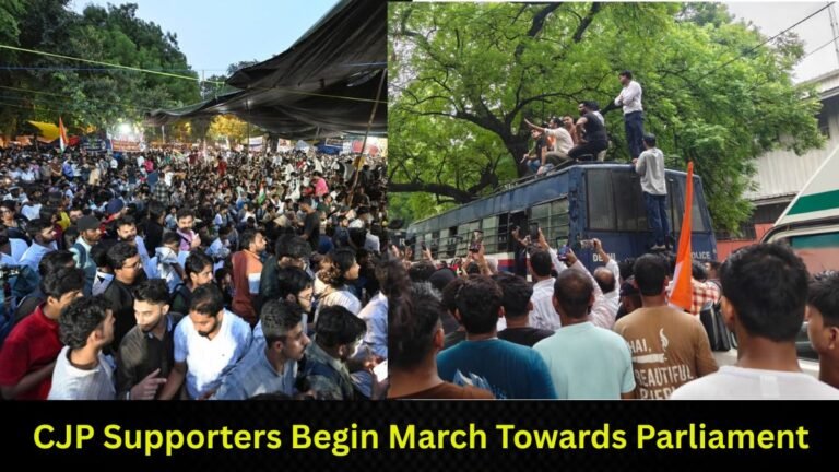 CJP Supporters Begin March Towards Parliament