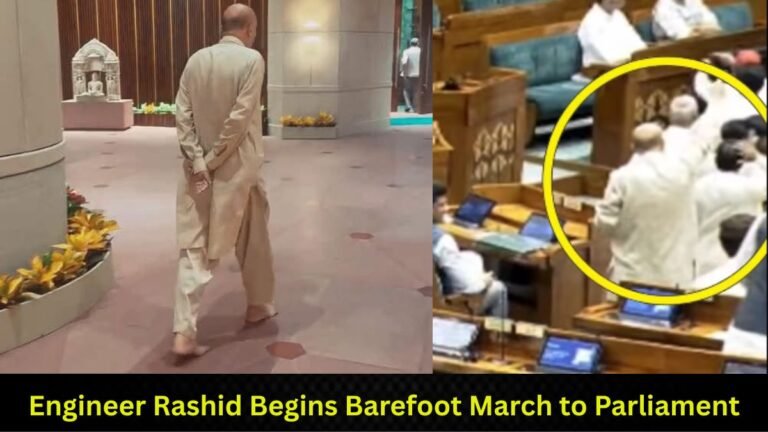Engineer Rashid Begins Barefoot March to Parliament
