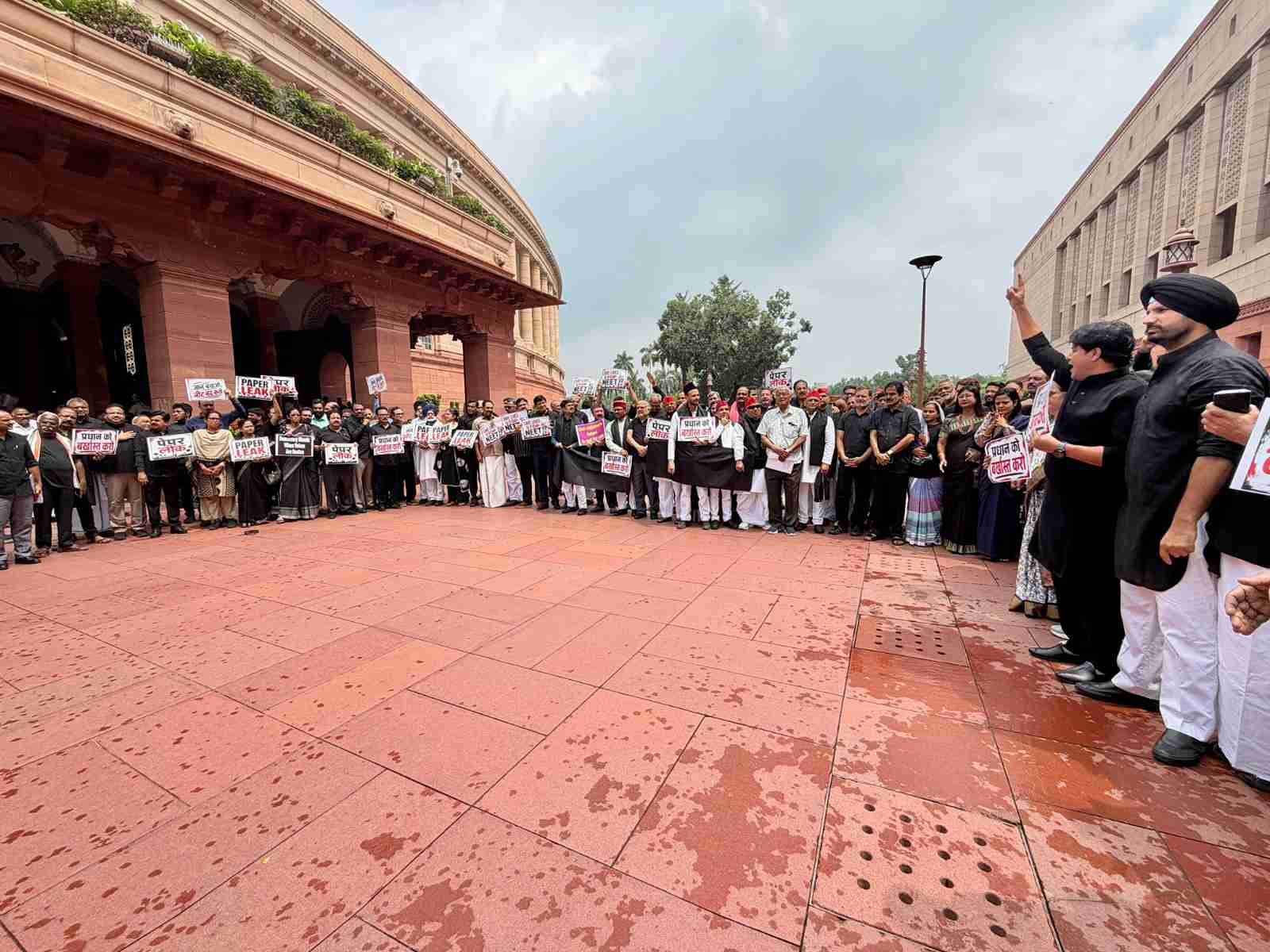 Opposition MPs Protest Against Modi Government