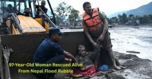97-Year-Old Woman Rescued Alive From Nepal Flood Rubble