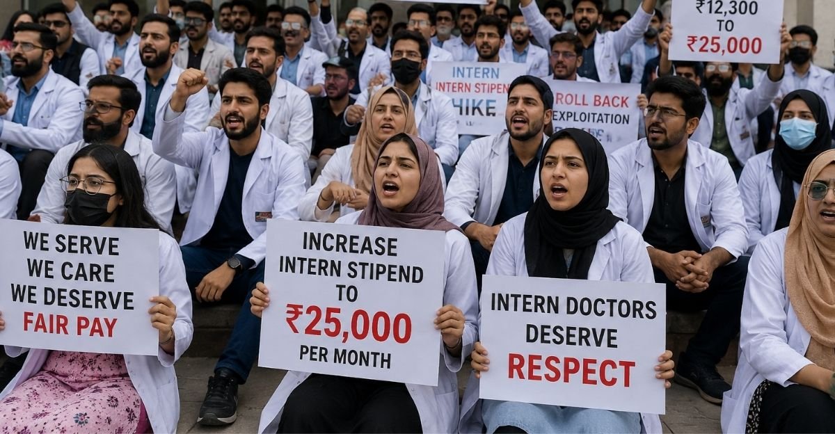 J&K Medical Interns Protest