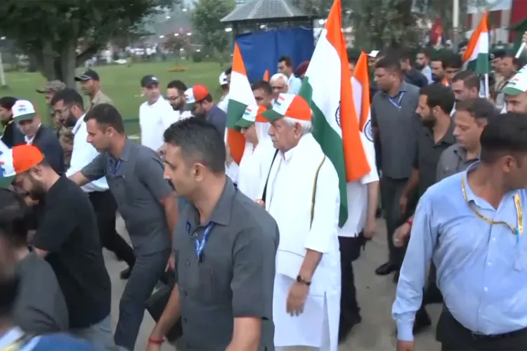 LG Manoj Sinha Flags Off Massive Tiranga Rally