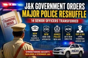 Major Police Reshuffle in J&K