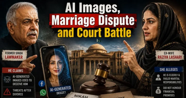 Former Sindh Lawmaker Alleges Ex-Wife Used AI-Generated Images to Deceive Him; She Accuses Him of Failing Marital Duties