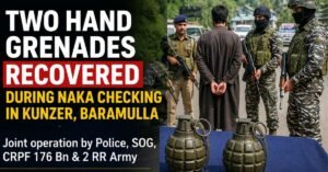 Two Hand Grenades Recovered