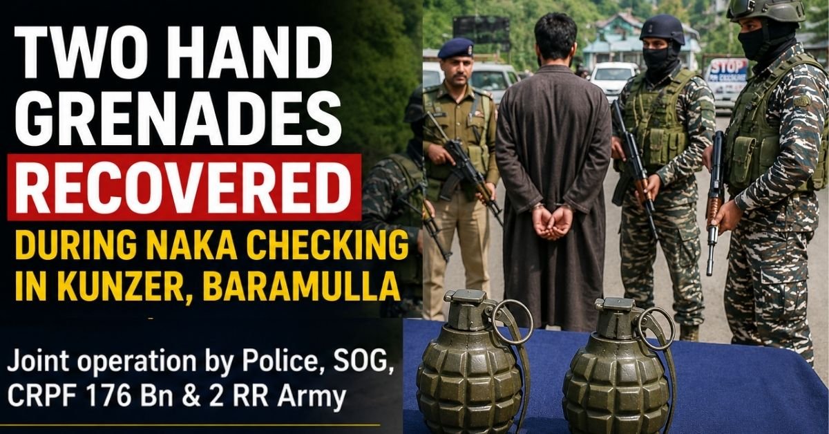 Two Hand Grenades Recovered