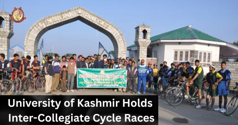 University of Kashmir Holds Inter-Collegiate Cycle Races