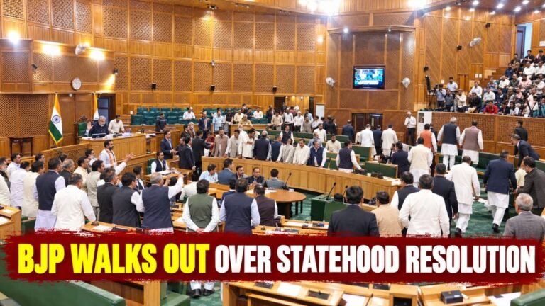 BJP Walks Out Over Statehood Resolution