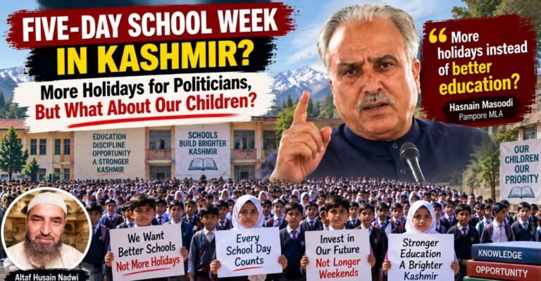 Hasnain Masoodi Wants a Five-Day School Week