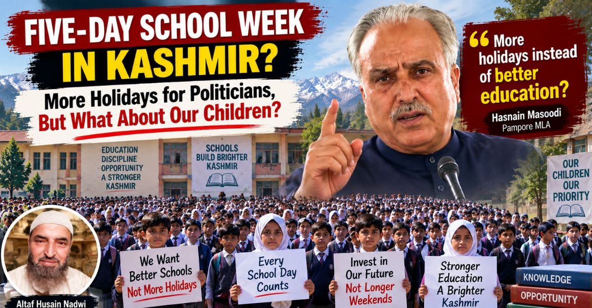 Hasnain Masoodi Wants a Five-Day School Week