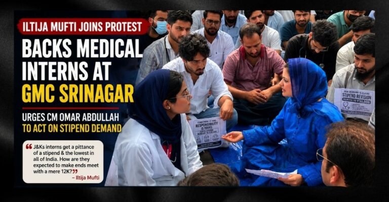 Iltija Mufti Joins J&K Medical Interns’ Strike