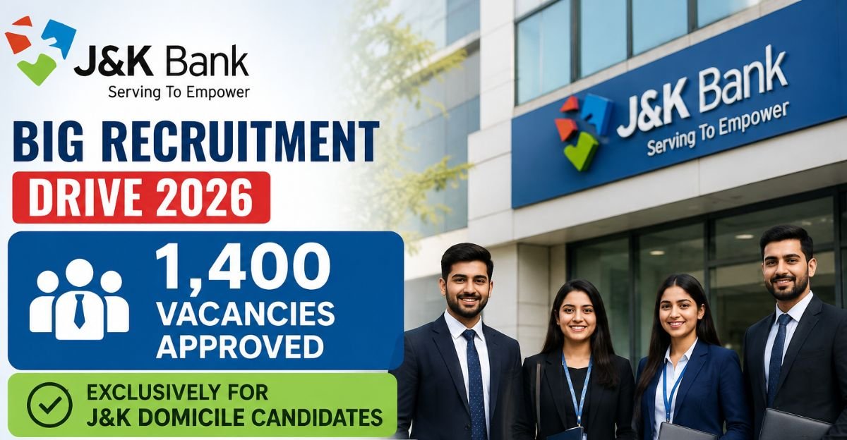 J&K Bank Approves 1400 Jobs