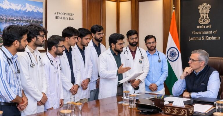 J&K intern doctors will meet Omar Abdullah over their long-pending stipend hike demand, seeking formal approval through a Government Order.