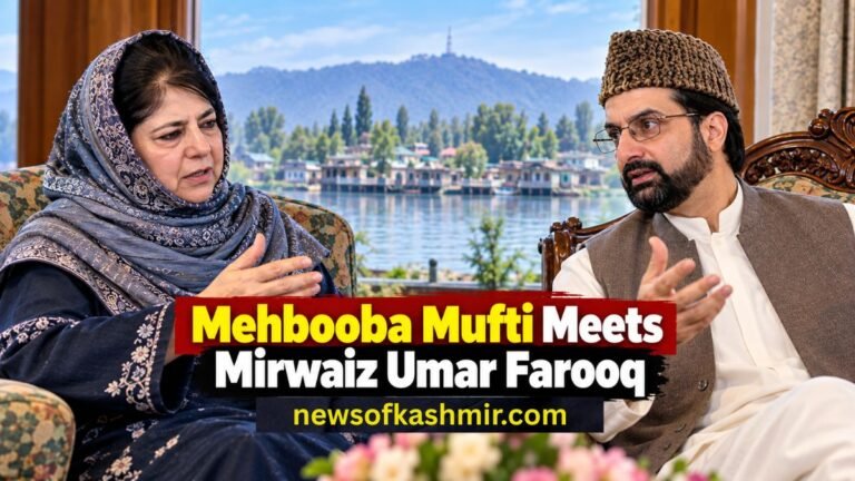 Mehbooba Mufti Meets Mirwaiz Umar Farooq