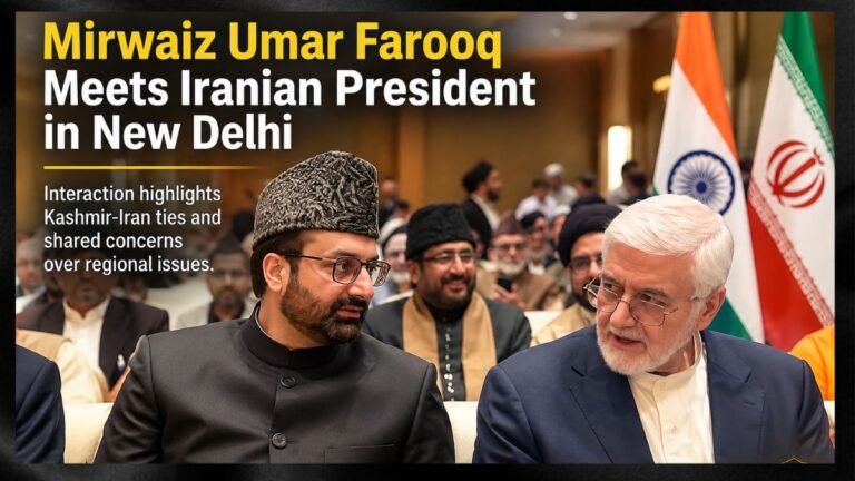 Mirwaiz Umar Farooq Meets Iranian President