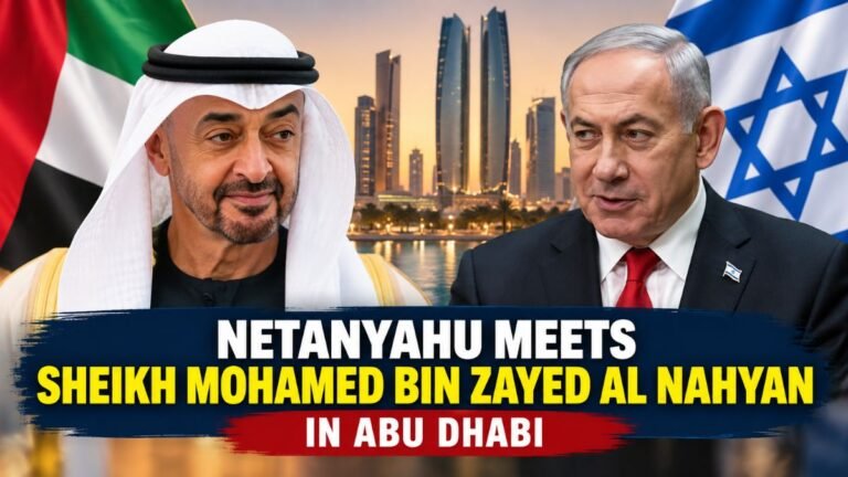 Netanyahu Meets Sheikh Mohamed bin Zayed Al Nahyan