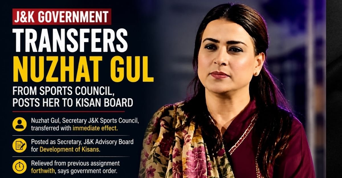 Nuzhat Gul Transferred From J&K Sports Council