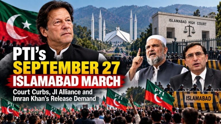 PTI’s September 27 Islamabad March