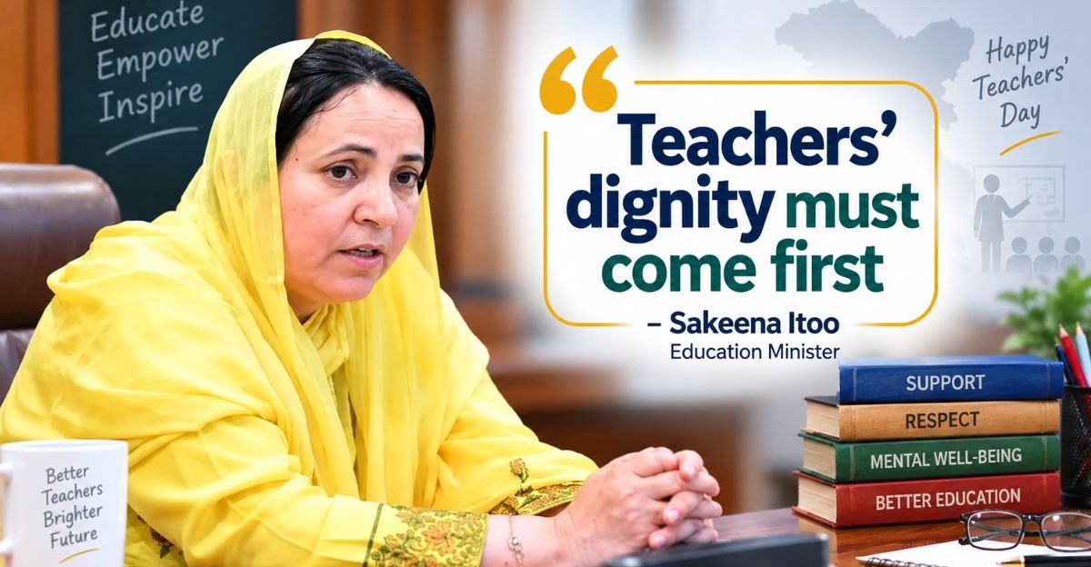 Sakeena Itoo Backs Teachers’ Dignity